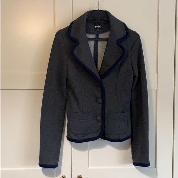 Schoolboy style jacket in comfy fleece from Simons - Picture 1 of 5